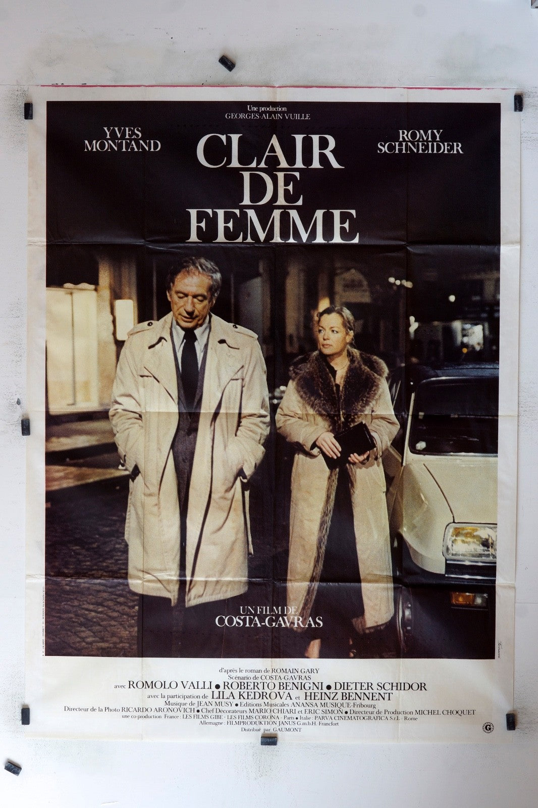 CLAIR DE FEMME YVES MONTANT ORIGINAL MOVIE POSTER 120x160