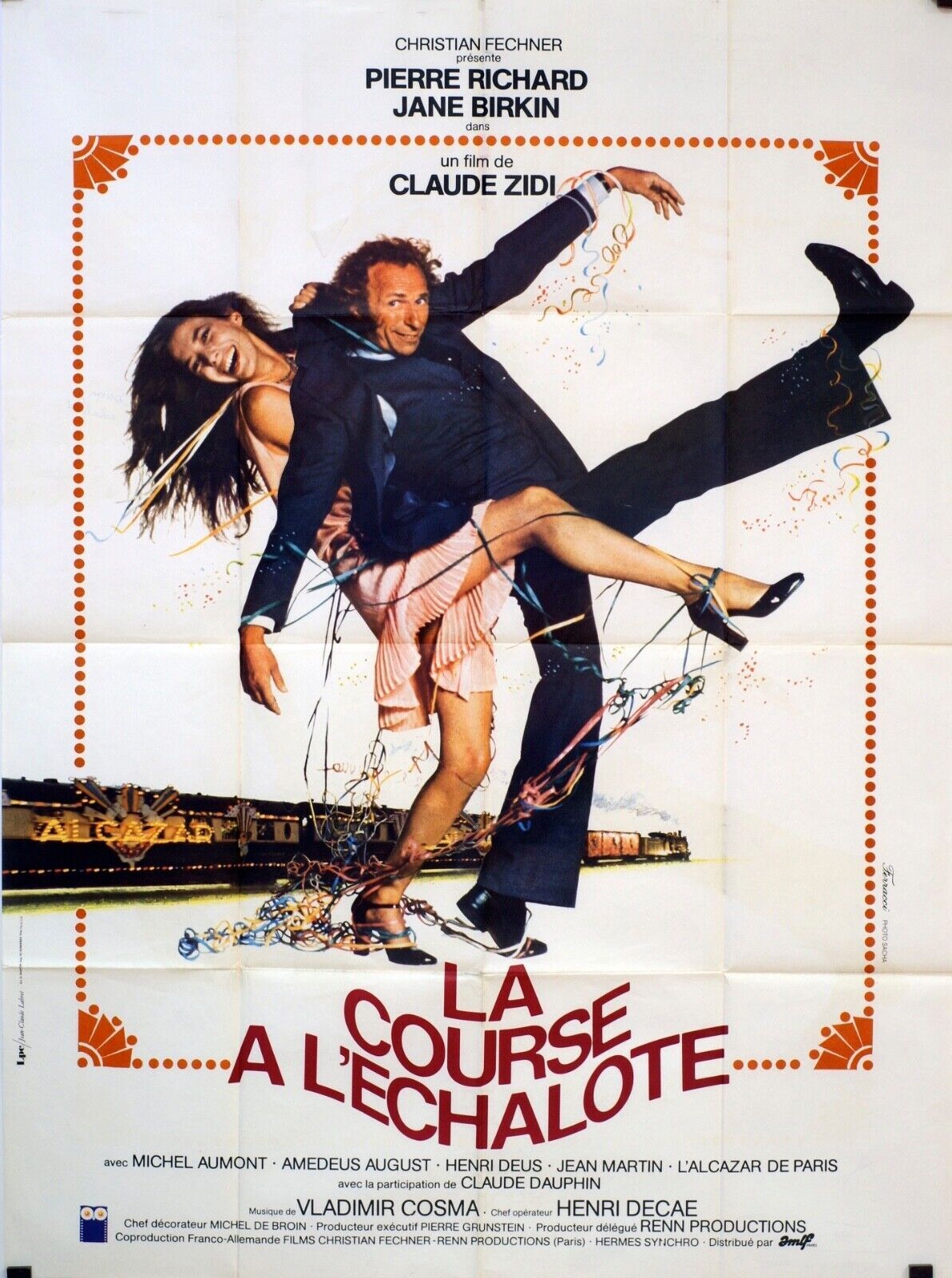 LA COURSE À L’ÉCHALOTE MOVIE POSTER ORIGINAL 120x160 PIERRE RICHARD