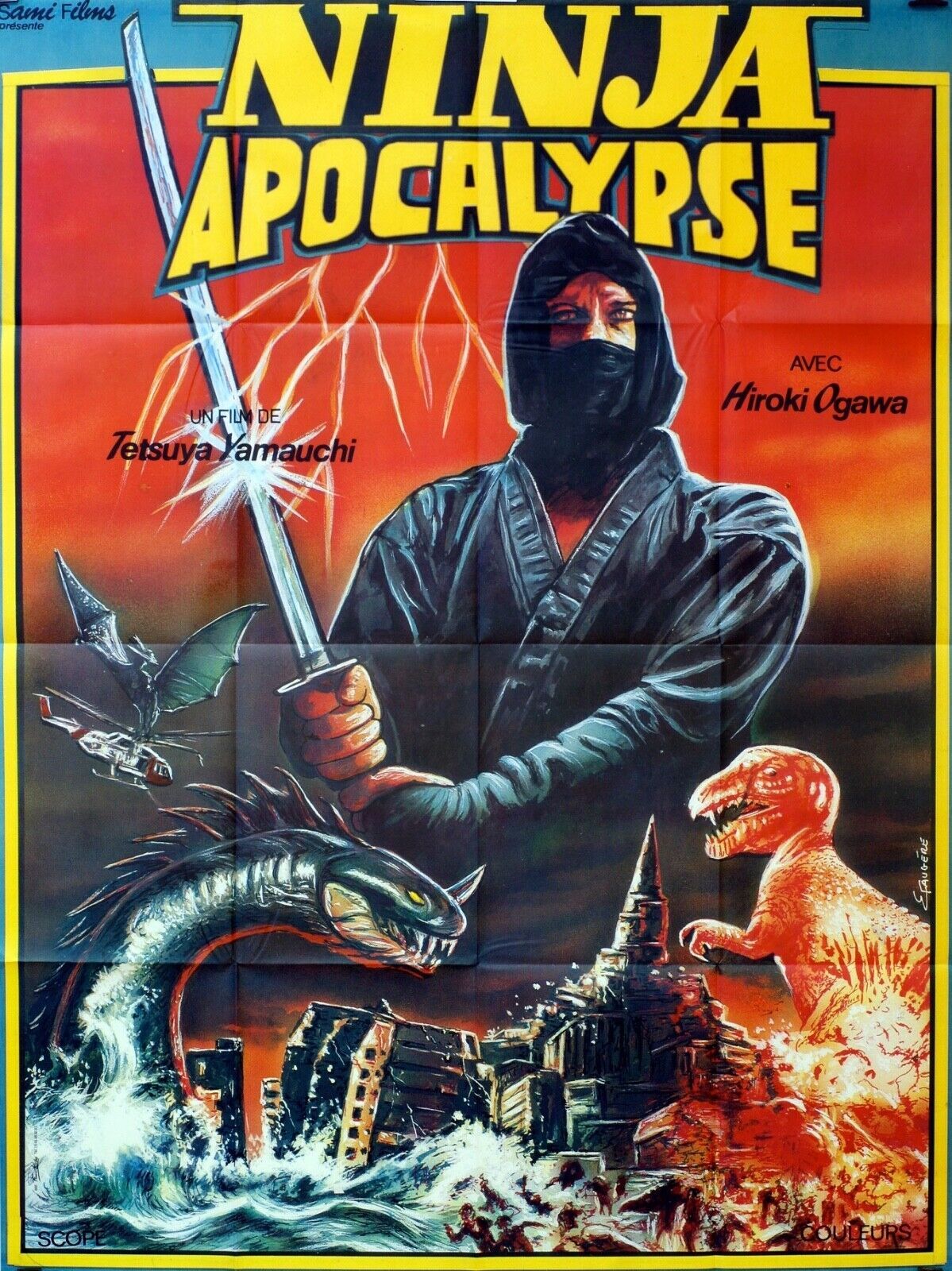 NINJA APOCALYPSE MOVIE POSTER ORIGINAL 120x160 HIROKI OGAWA