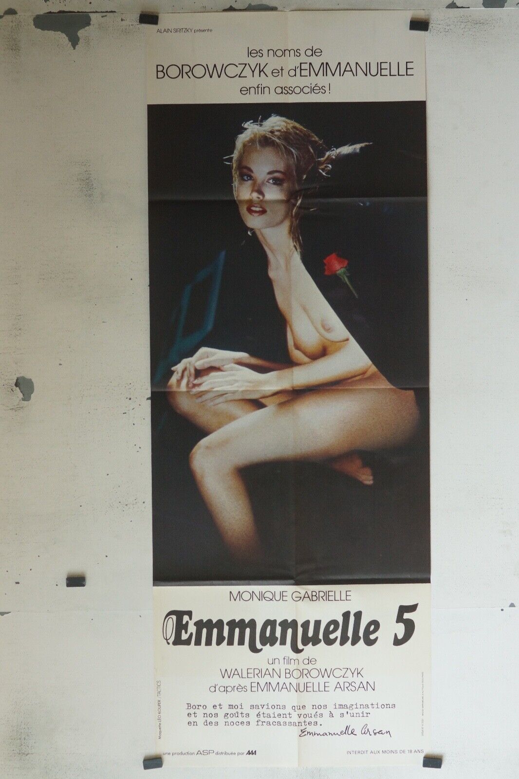 EMMANUELLE 5 MOVIE POSTER ORIGINAL 60x160 WALERIAN BOROWCZYK