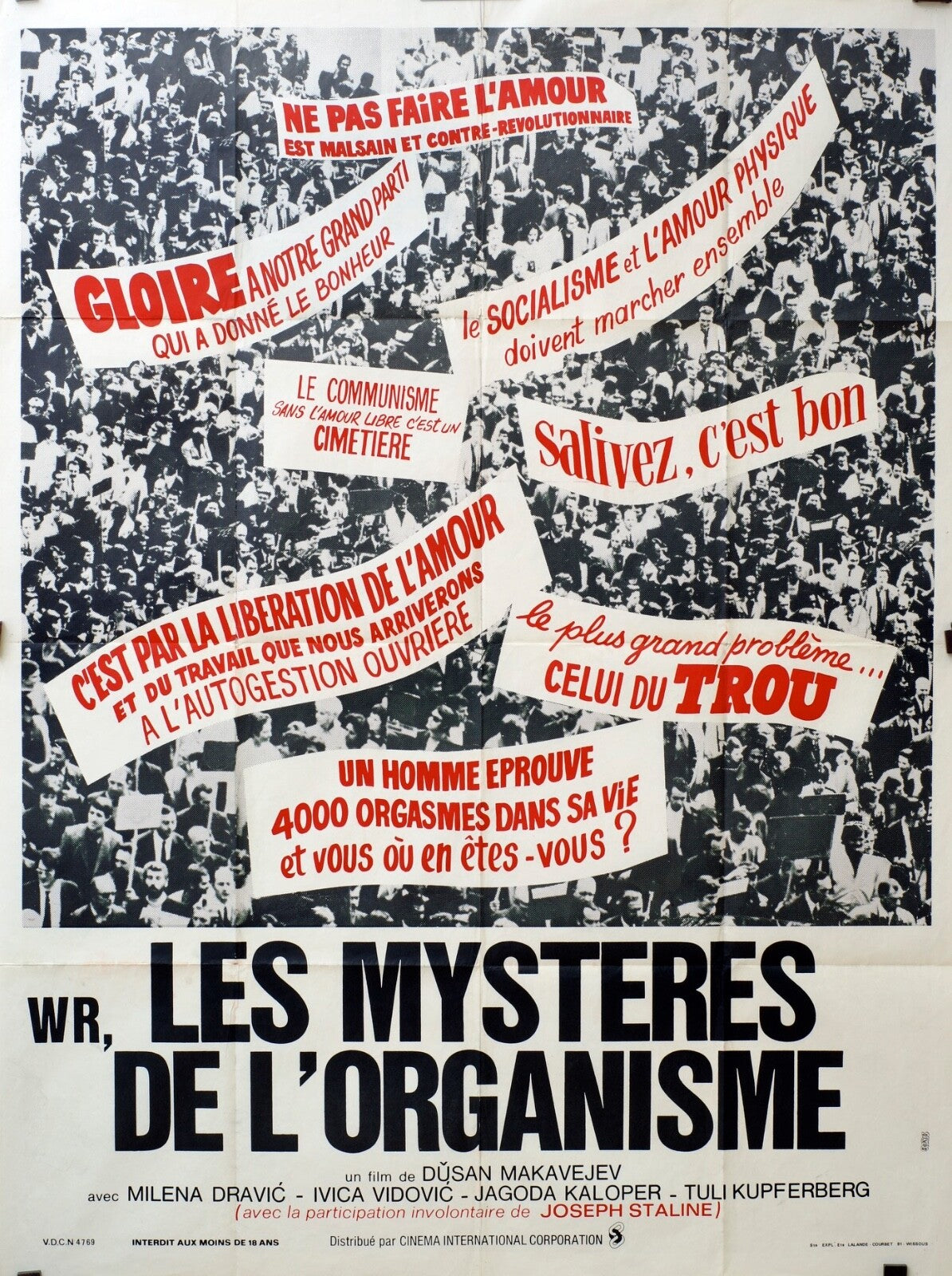 LES MYSTÈRES DE L’ORGANISME MOVIE POSTER ORIGINAL 120x160 MILENA DRAVIC