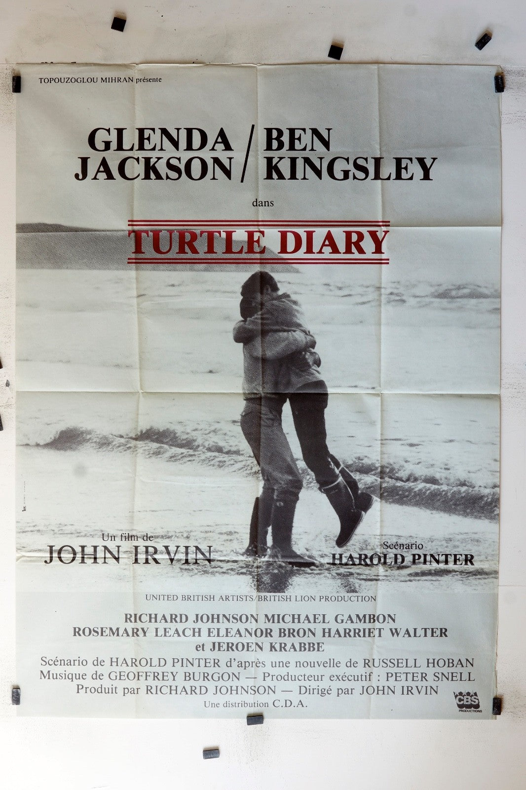 TURTLE DIARY GLENDA JACKSON ORIGINAL MOVIE POSTER 120x160