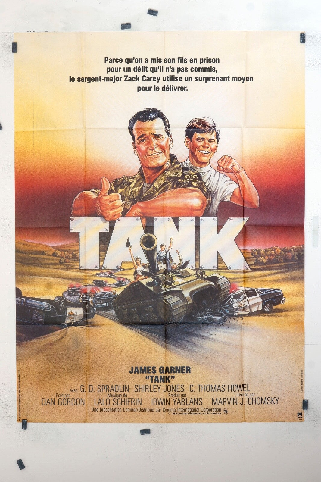 TANK JAMES GARNER MOVIE POSTER ORIGINAL 120x160
