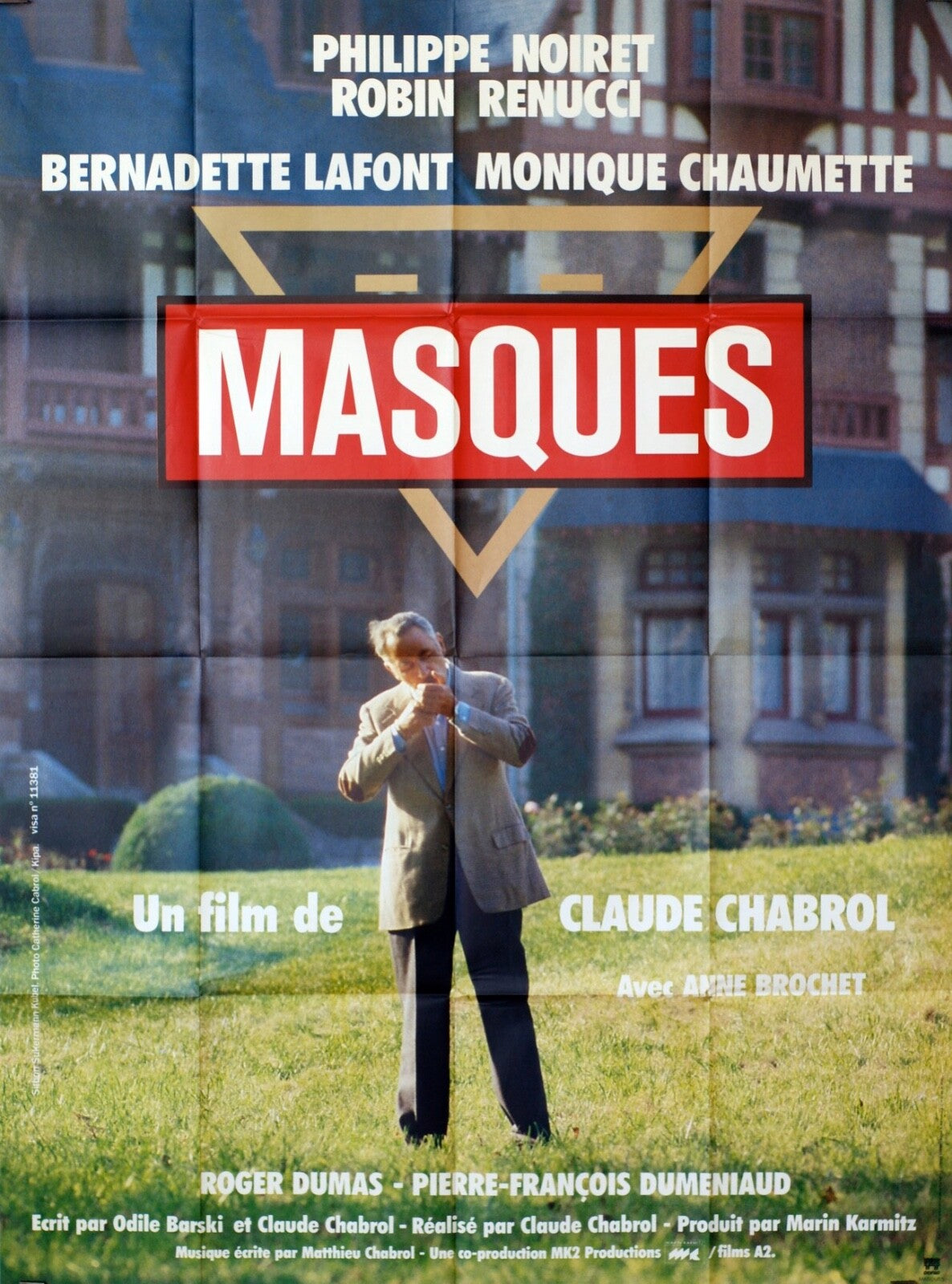 MASQUES ORIGINAL MOVIE POSTER 120X160 WILLIAM LUSTIG