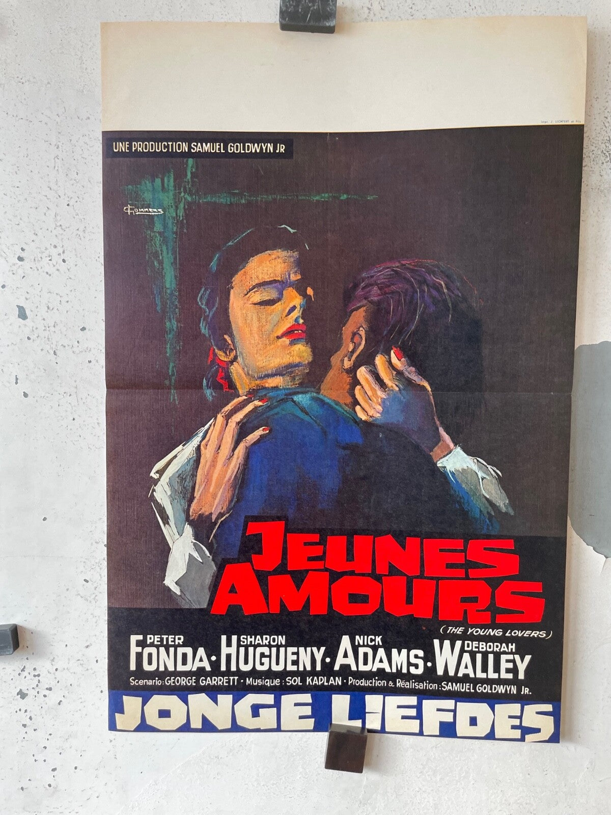 JEUNES AMOURS, BELGIUM MOVIE POSTER 35X55 PETER FONDA- SHARON HUGUENY