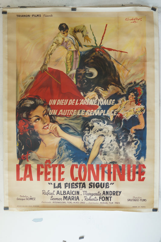 LA FÊTE CONTINUE, RAFAEL ALBAÏCIN, 120X160, AFFICHE ENTOILÉE