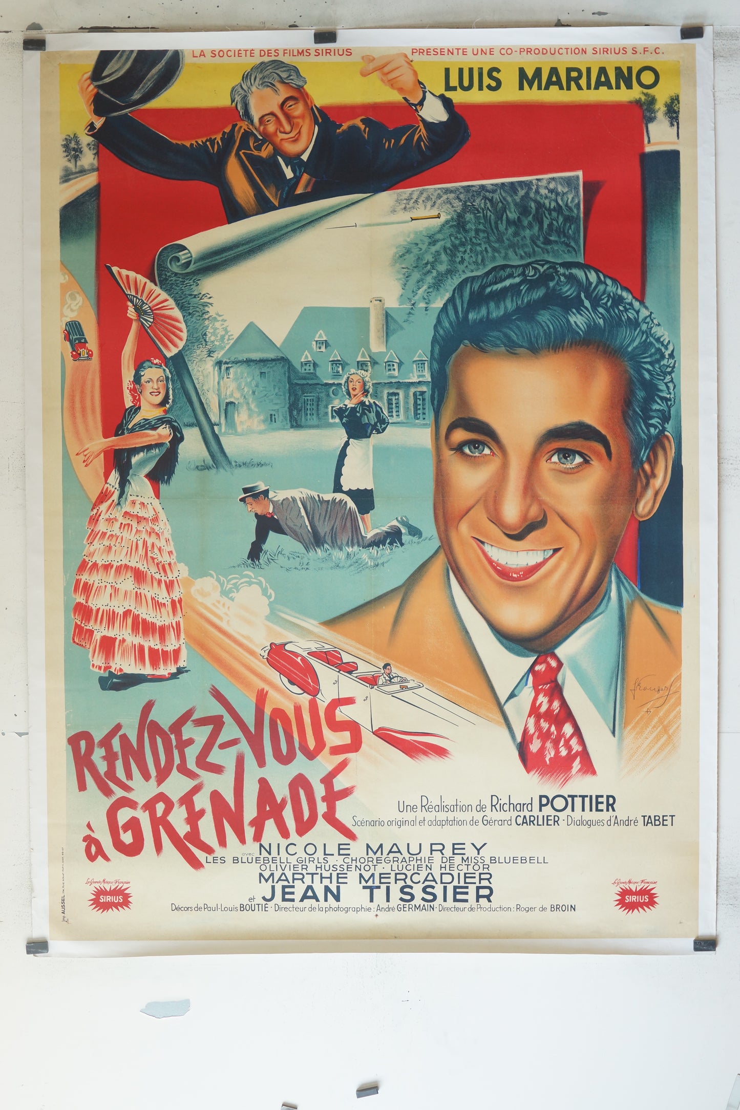 RENDEZ-VOUS A GRENADE, NICOLE MAUREY, 120X160, AFFICHE ENTOILÉE