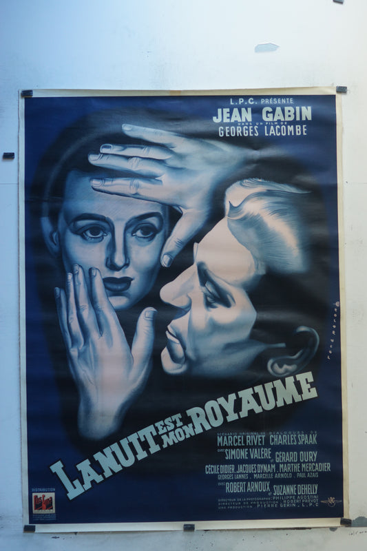 LA NUIT EST MON ROYAUME, 120X160, 120X160 CM, AFFICHE ENTOILÉE.