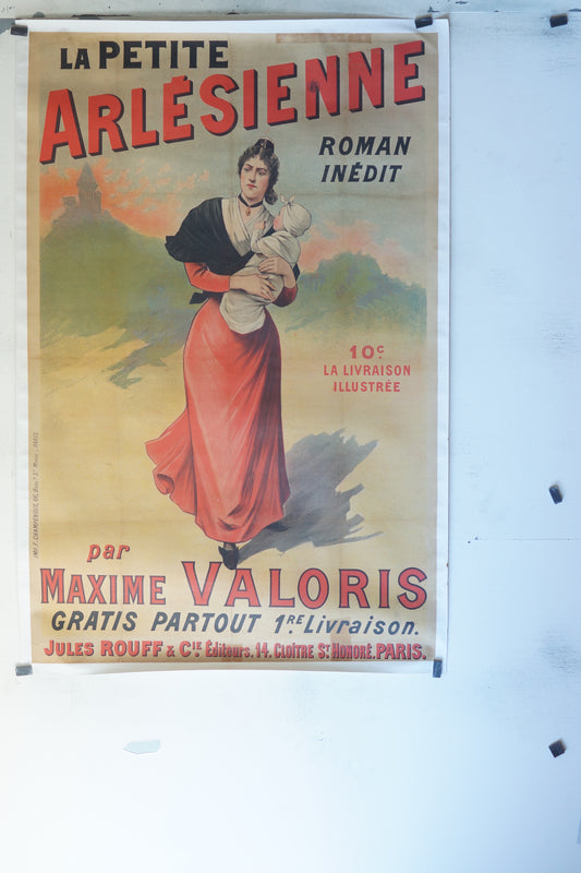 LA PETITE ARLÉSIENNE, MAXIME VALORIS,120X160, AFFICHE ENTOILÉE.