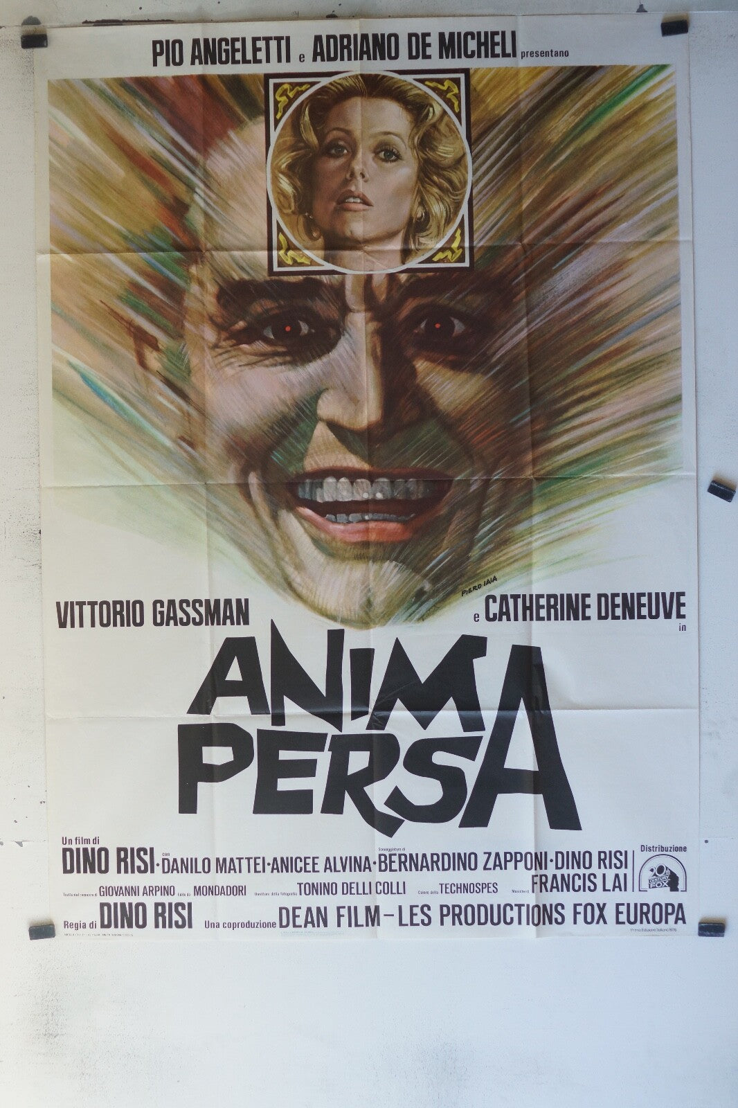  ANIMA PERSA MOVIE POSTER ORIGINAL 120x160 Catherine Deneuve , Vittorio Gassman