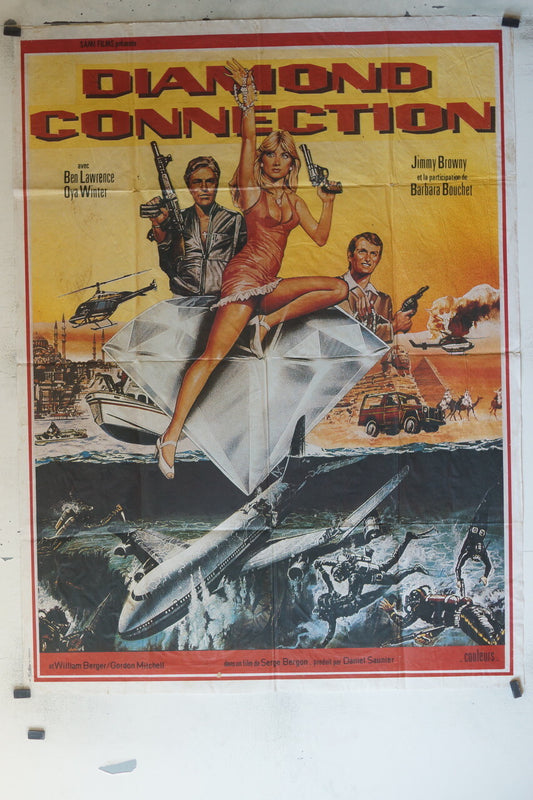  DIAMOND CONNECTION MOVIE POSTER ORIGINAL 120x160 William Berger 