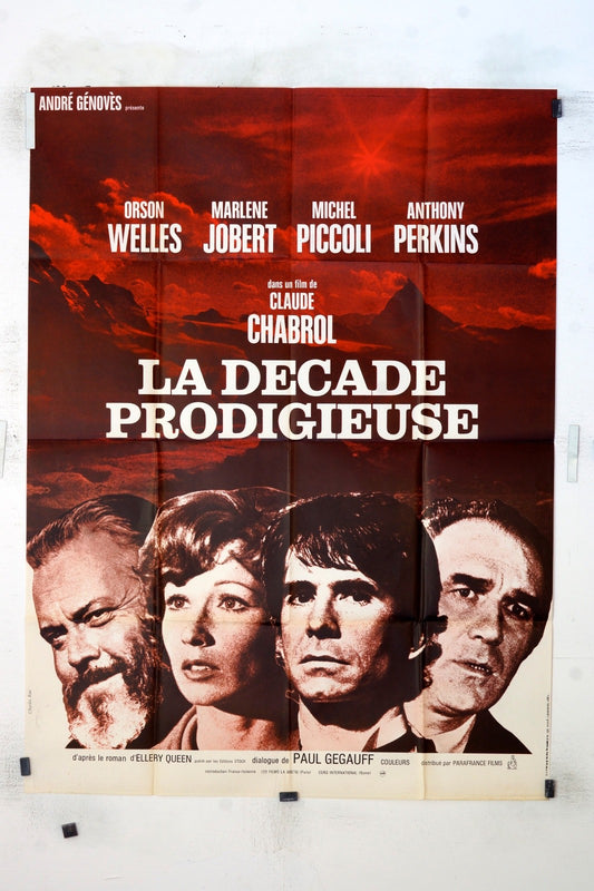 LA DECADE PRODIGIEUSE ORSON WELLES MOVIE POSTER ORIGINAL 120x160