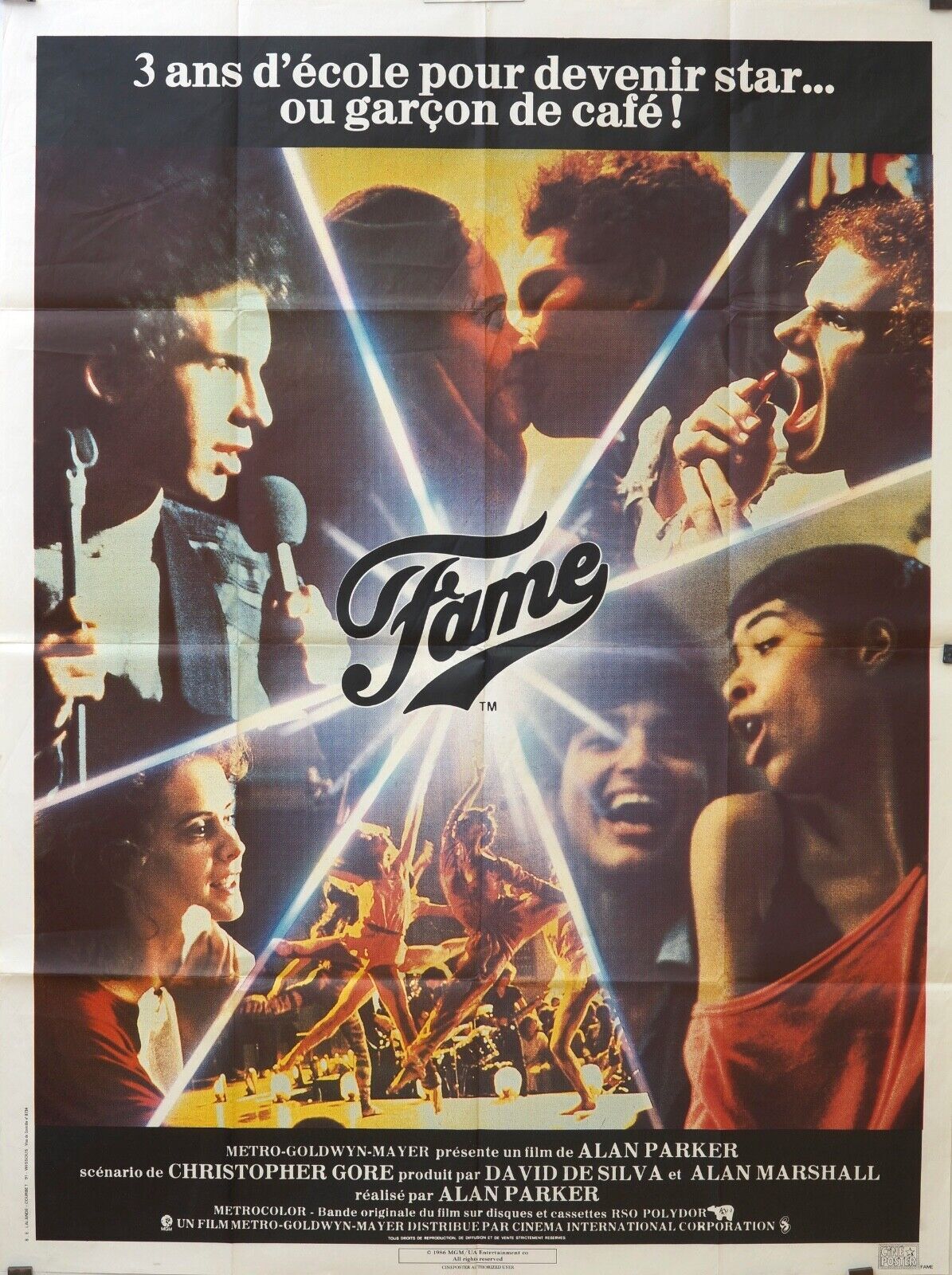 FAME ORIGINAL MOVIE POSTER 120x160 DAVID DE SILVA