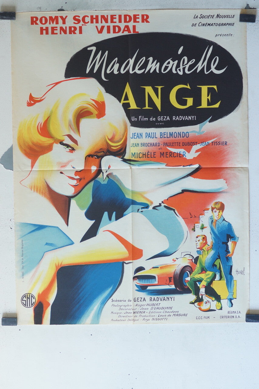 MADEMOISELLE ANGE MOVIE POSTER ORIGINAL (60X80) Romy Schneider , Henri Vidal 