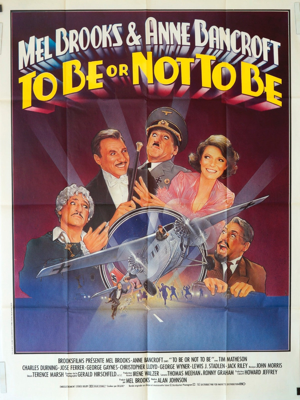 TO BE OR NOT TO BE MEL BROOKS MOVIE POSTER ORIGINAL 120x160