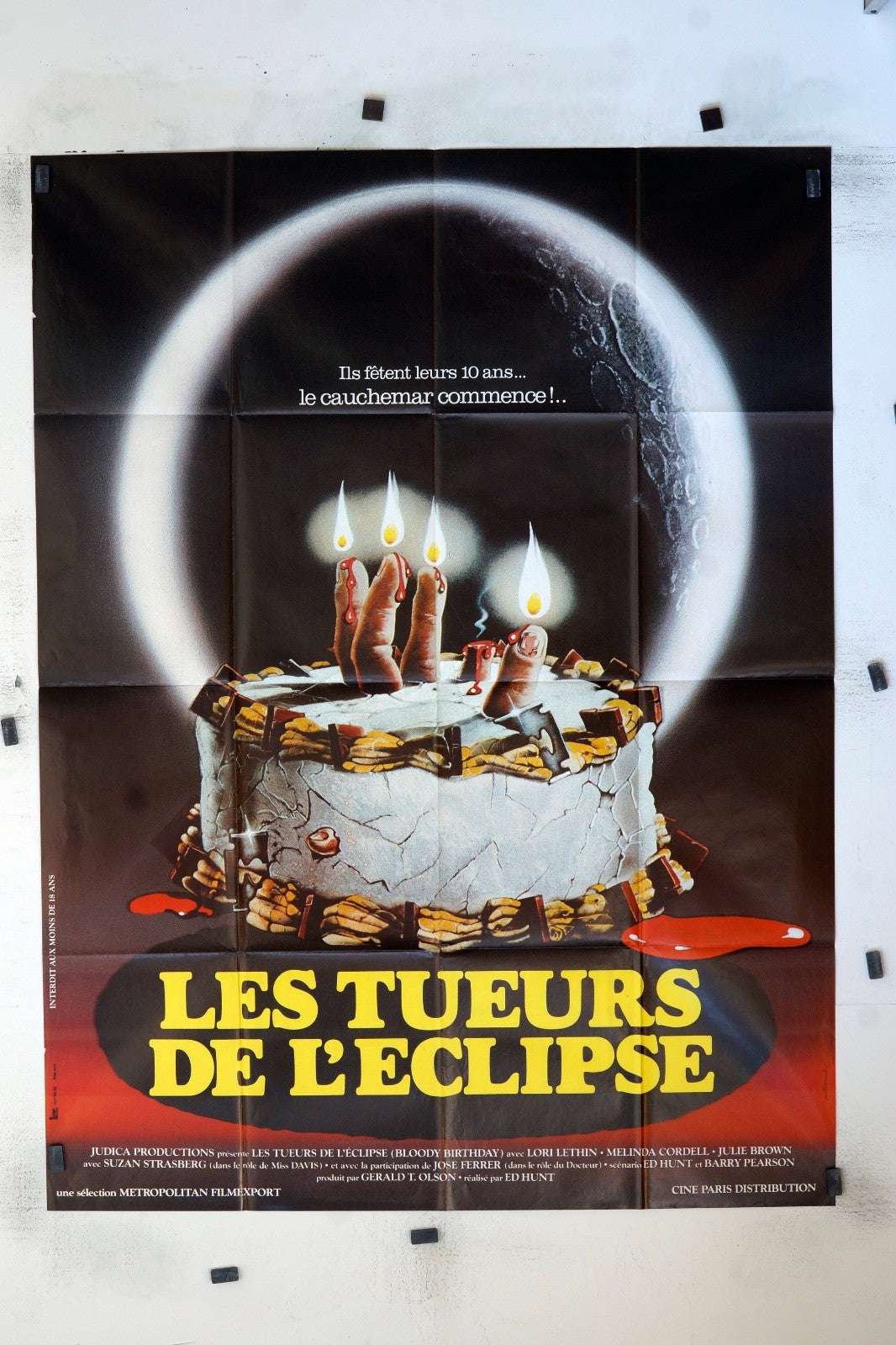LES TUEURS DE L’ÉCLIPSE LORI LETHIN ORIGINAL MOVIE POSTER 120x160