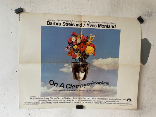 ON A CLEAR DAY YOU CAN SEE FOREVER MOVIE POSTER ORIGINAL (50X70) BARBARA STREISA