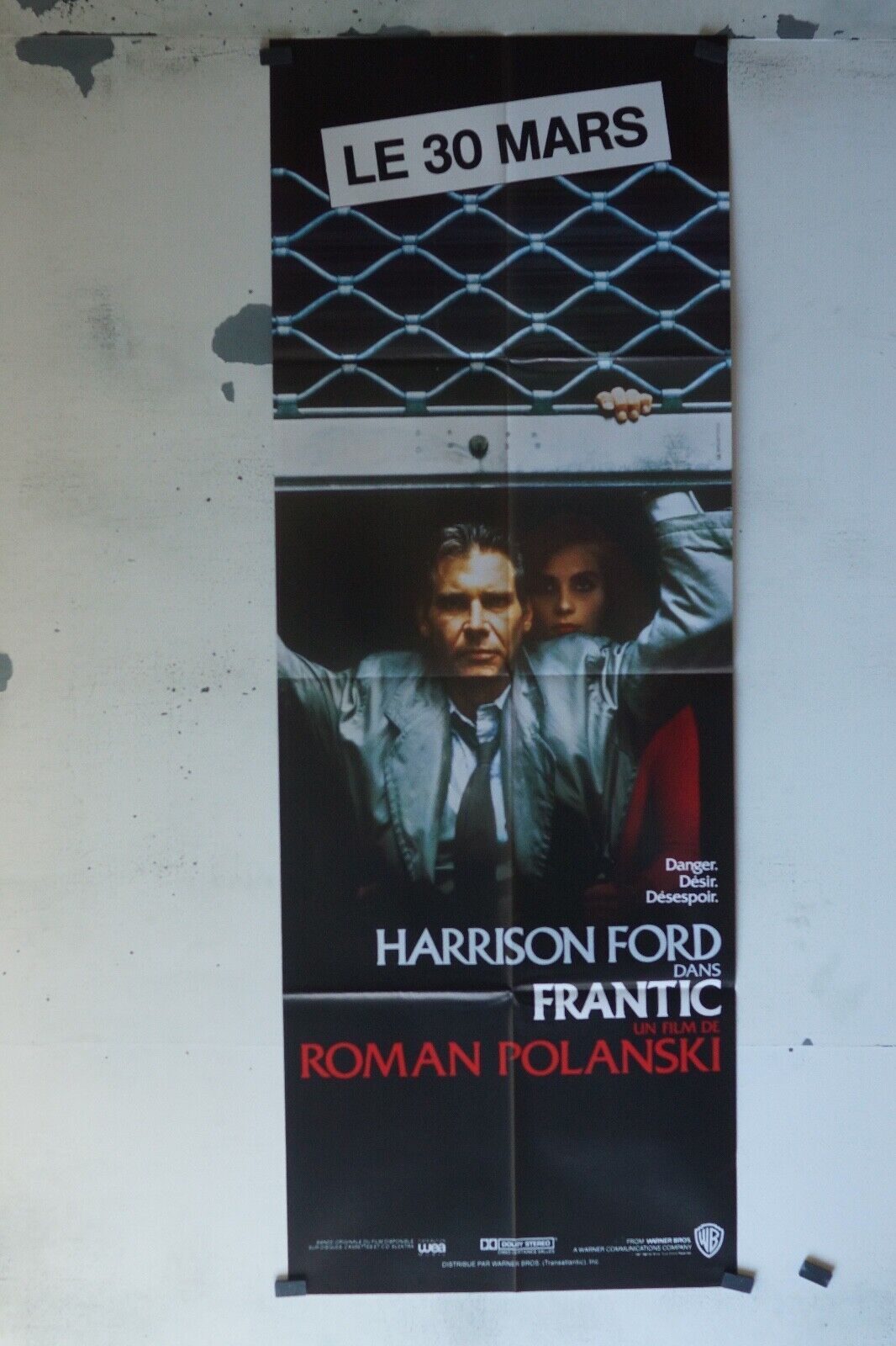 FRANTIC POSTER ORIGINAL 60x160 HARRSION FORD