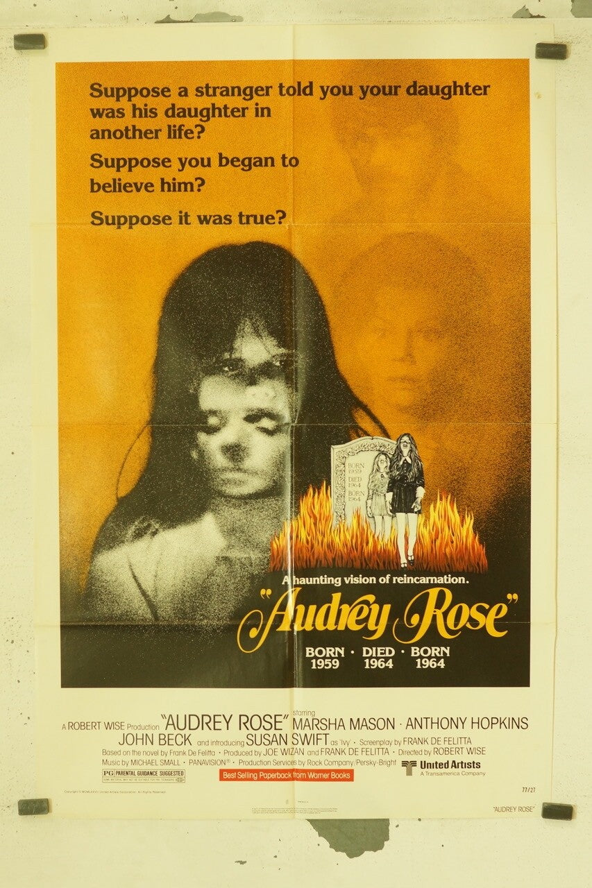 AUDREY ROSE (70X100) ORIGINAL MOVIE POSTER ANTHONY HOPKINS – JOHN BECK