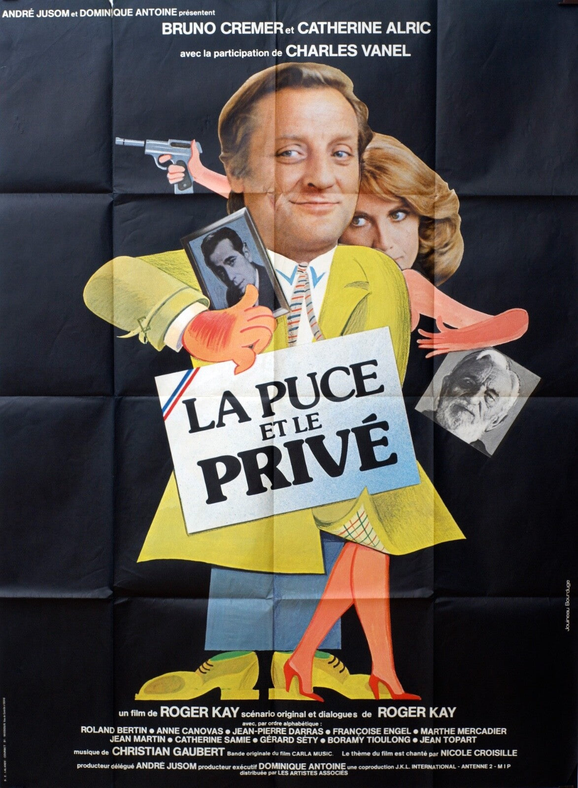 LA PUCE ET LE PRIVÉ MOVIE POSTER ORIGINAL 120x160 BRUNO CREMER