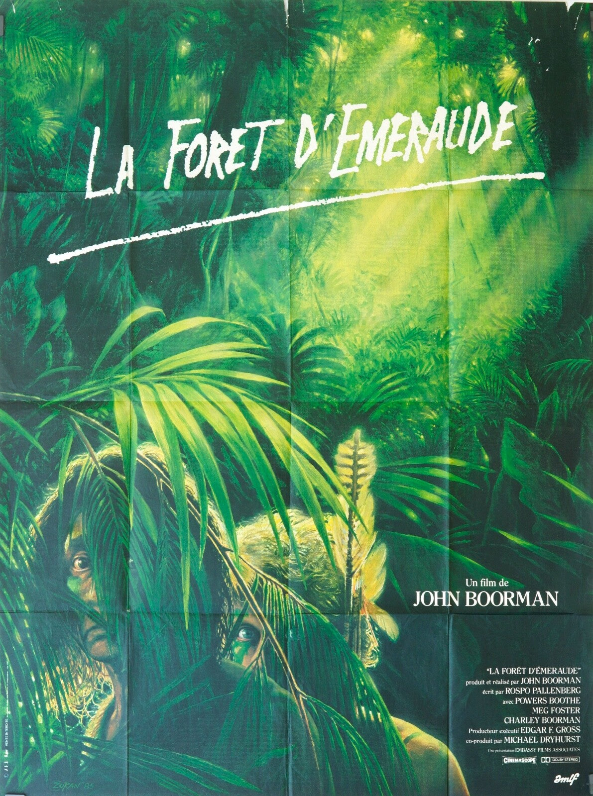 LA FORET D’ÉMAERAUDE MOVIE POSTER ORIGINAL 120x160 JOHN BOORMAN
