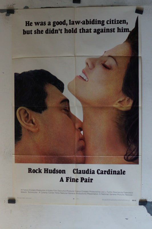 A FINE PAIR (original poster) 69x103, Rock Hudson, Claudia Cardinale