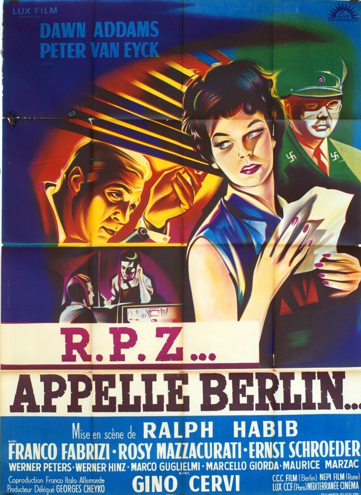 R.P.Z…APPELLE BERLIN POSTER ORIGINAL 120x160  JACK LEMMON