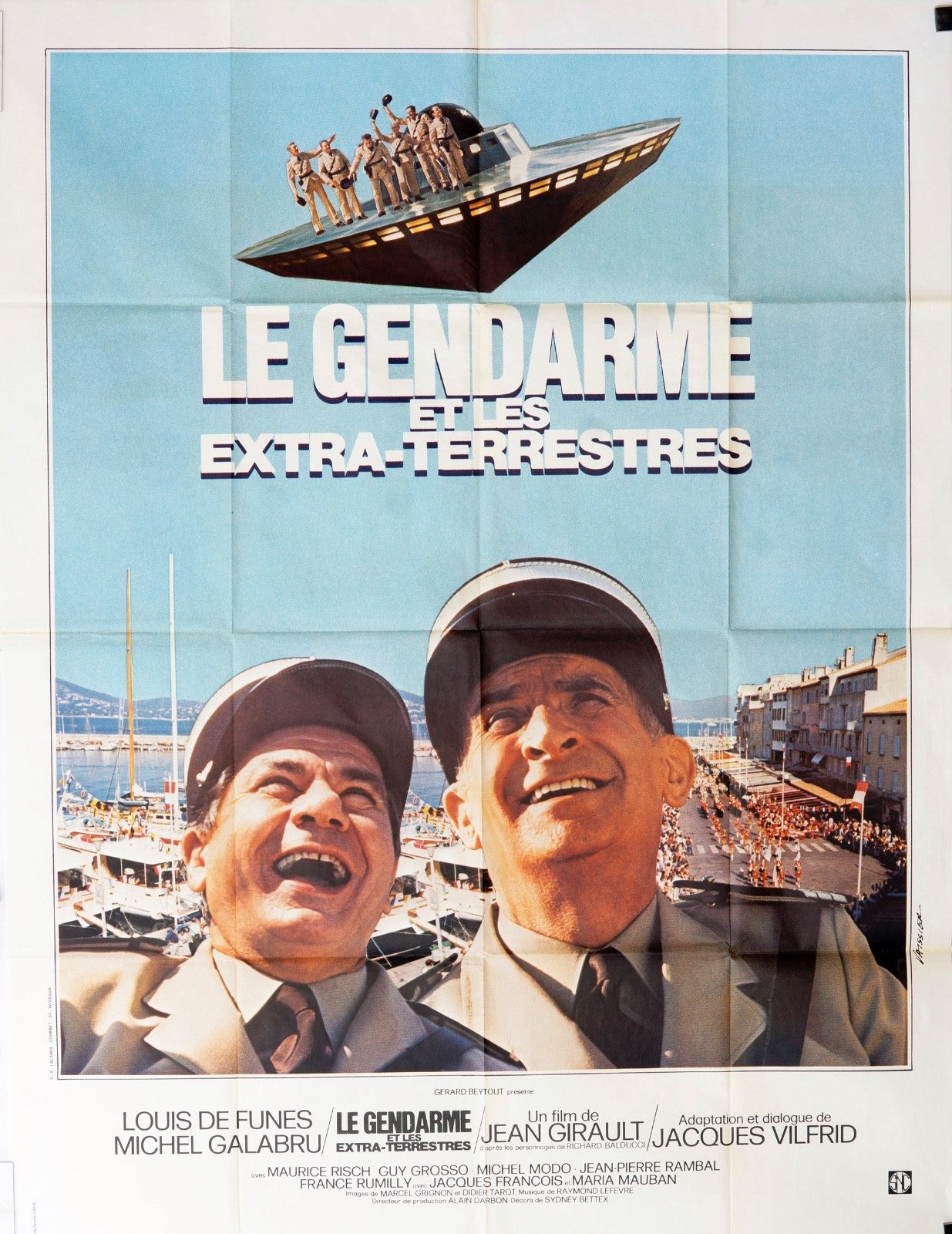 LE GENDRAME ET LES EXTRA-TERRESTRE LOUIS DE FUNÈS MOVIE POSTER ORIGINAL 120x160