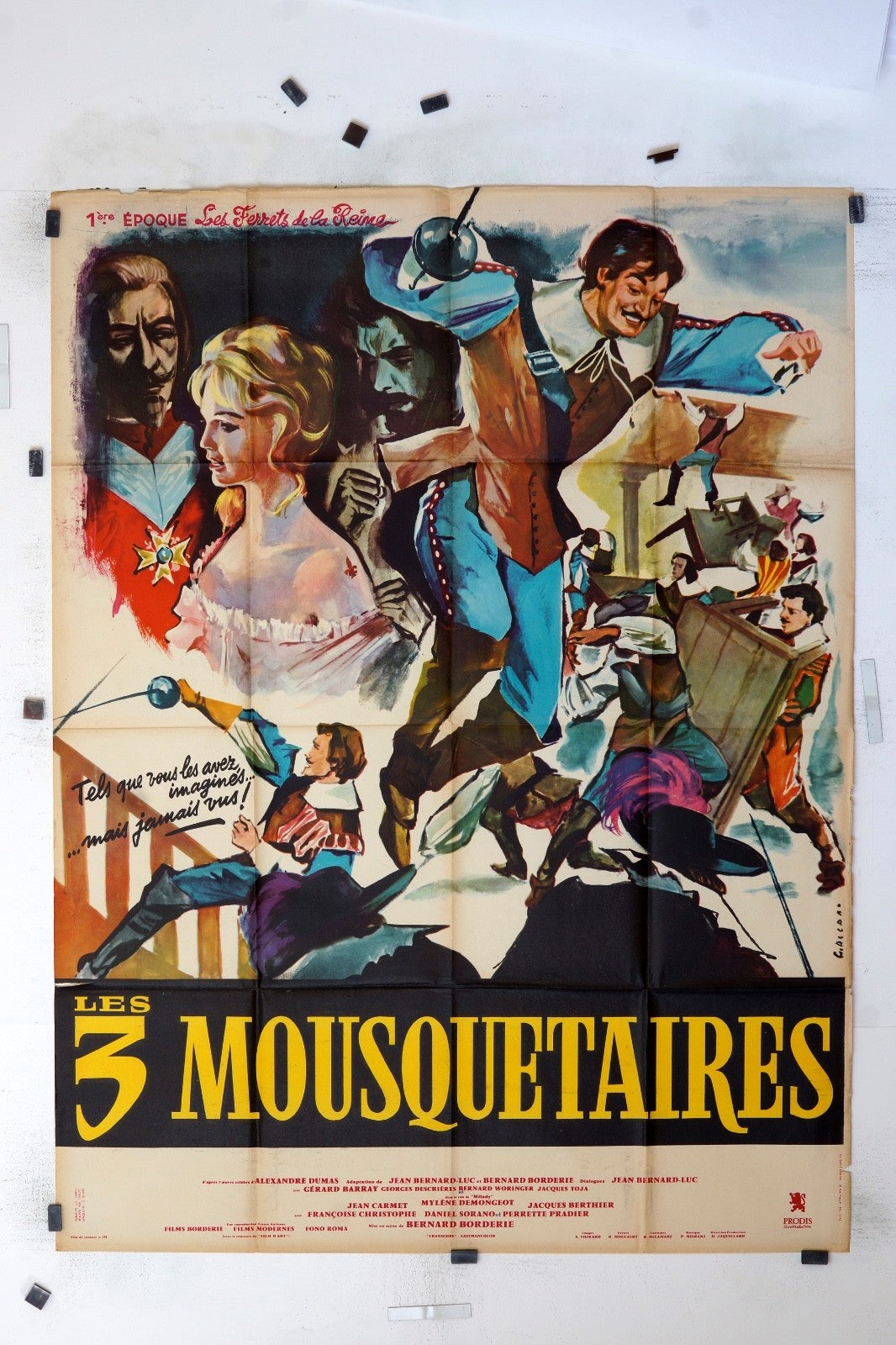 LES 3 MOUSQUETAIRES BERNARD BORDERIE MOVIE POSTER ORIGINAL (120x160)