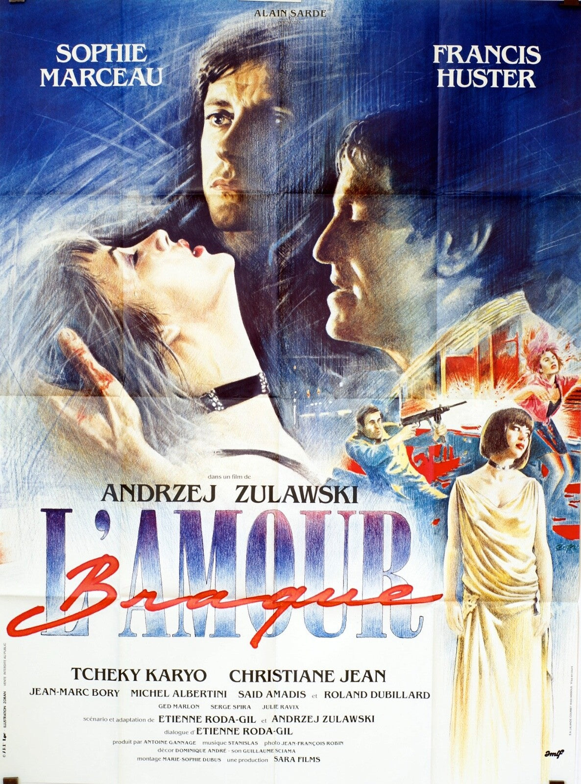 L’AMOUR BRAQUE MOVIE POSTER ORIGINAL (120X160) SOPHIE MARCEAU