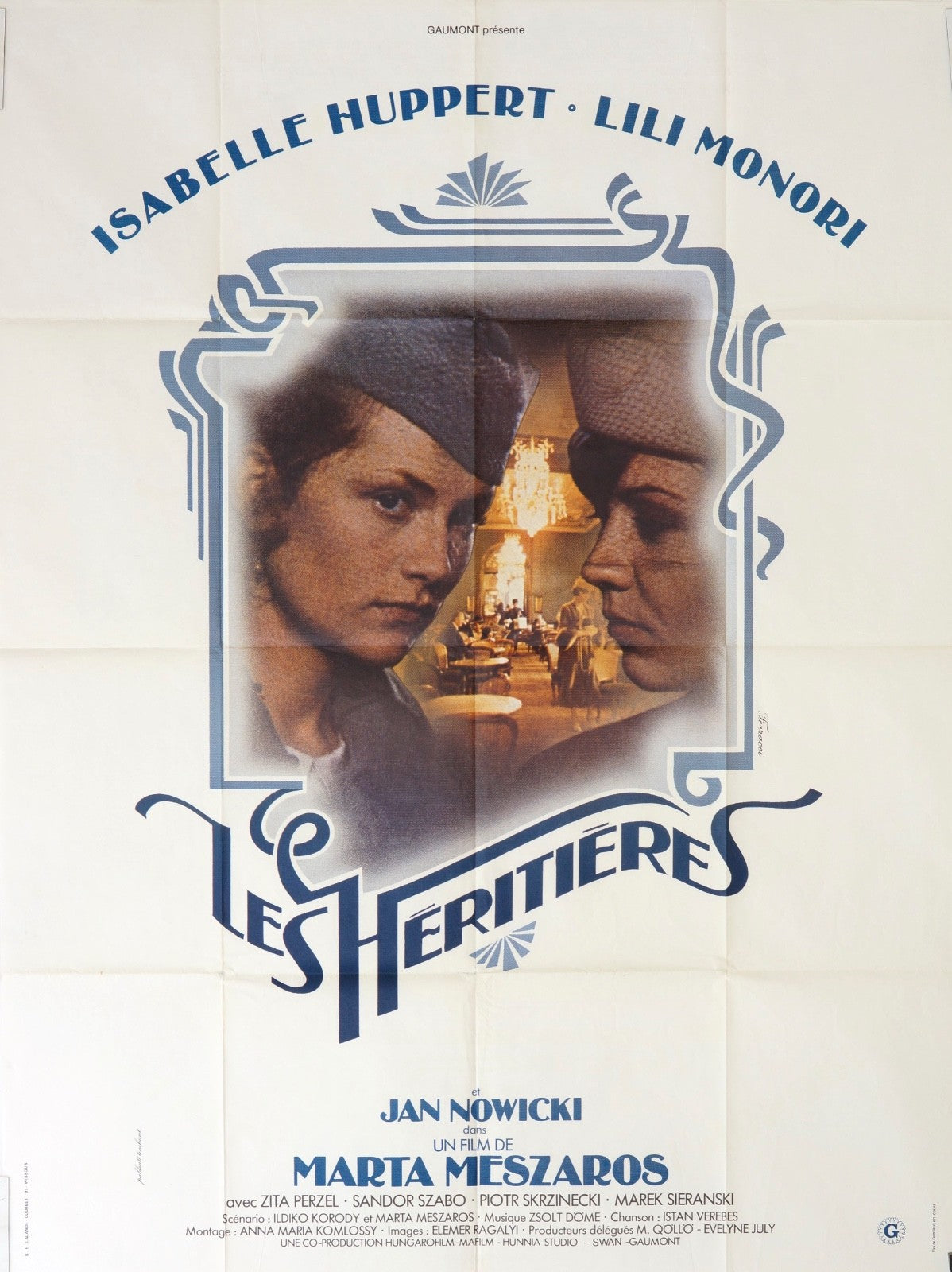 LES HÉRITIÈRES ISABELLE HUPPERT MOVIE POSTER ORIGINAL 120x160