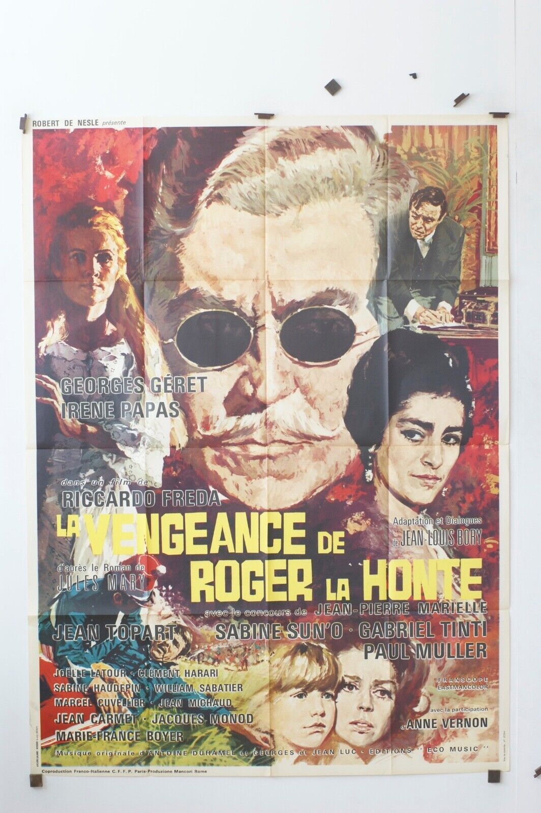 LA VENGEANCE DE ROGER LA HONTE POSTER ORIGINAL 120x160 IRÈNE PAPAS