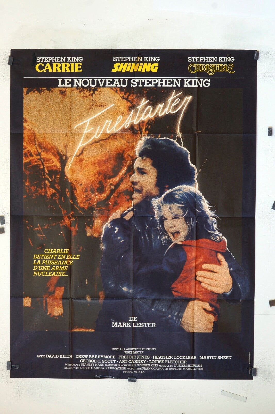 FIRESTARTER STEPHEN KING MOVIE POSTER ORIGINAL 120x160