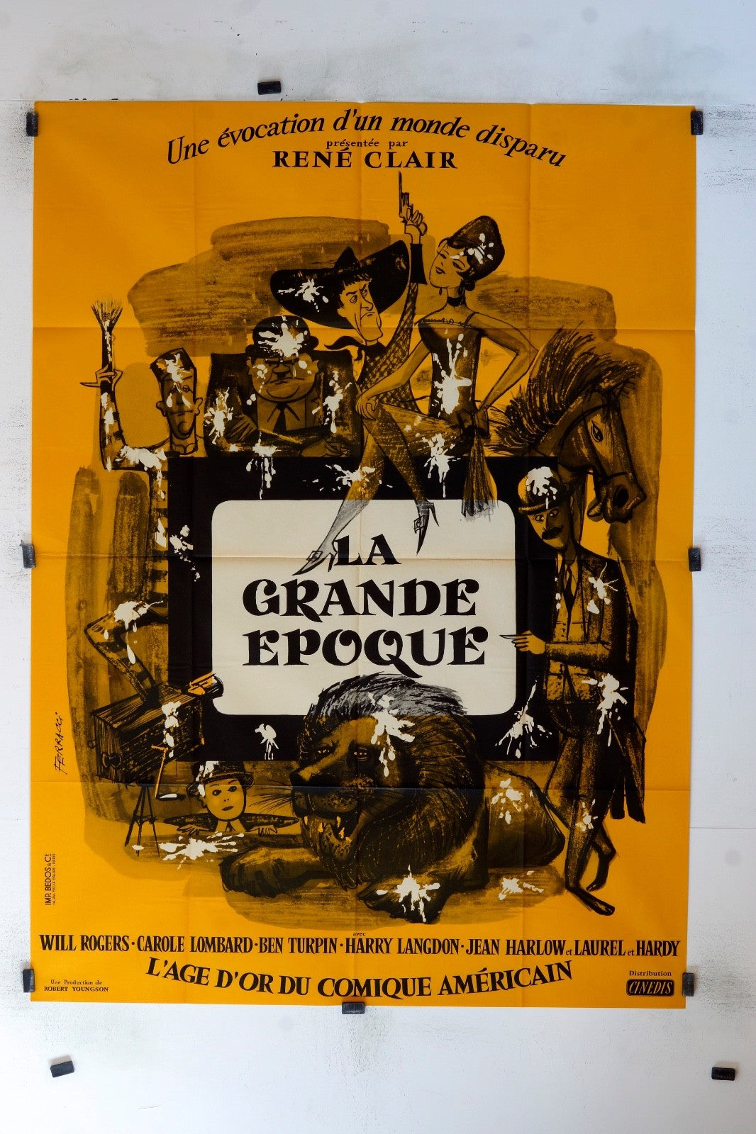 LA GRANDE ÉPOQUE RENÉ CLAIR MOVIE POSTER ORIGINAL 120x160