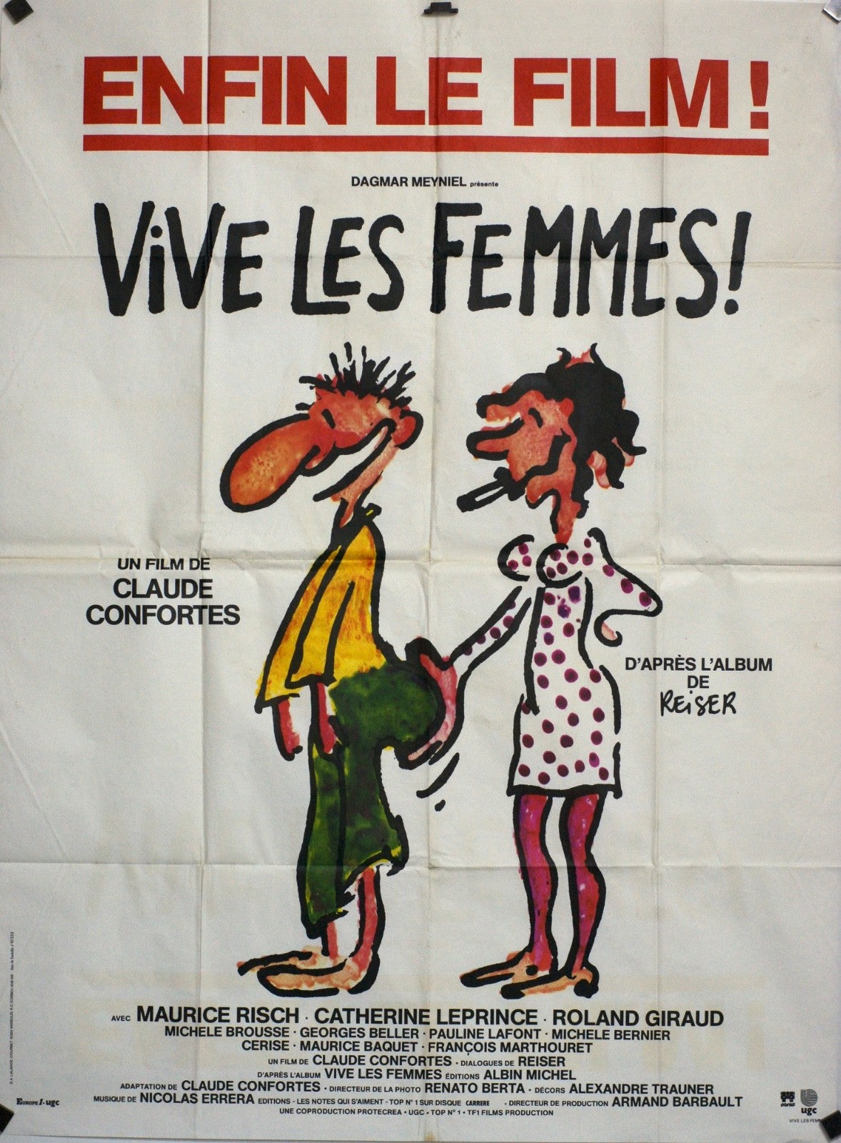 VIVE LES FEMMES MAURICE RISCH POSTER ORIGINAL120x160