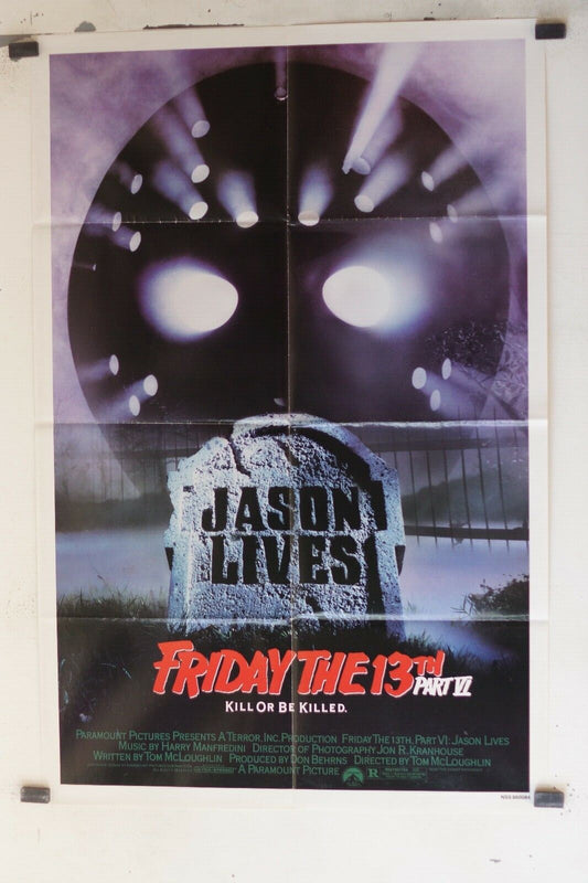 FRIDAY THE 13TH PART VI MOVIE POSTER ORIGINAL (69x103), Tom McLoughlin