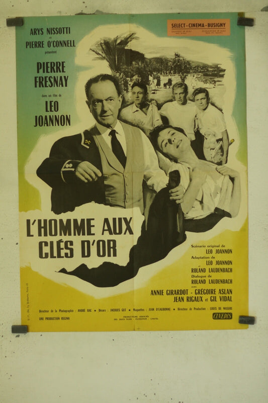 L’HOMME AUX CLÉS D’OR MOVIE POSTER ORIGINAL (60X80) PIERRE FRESNAY – LEO JANNON