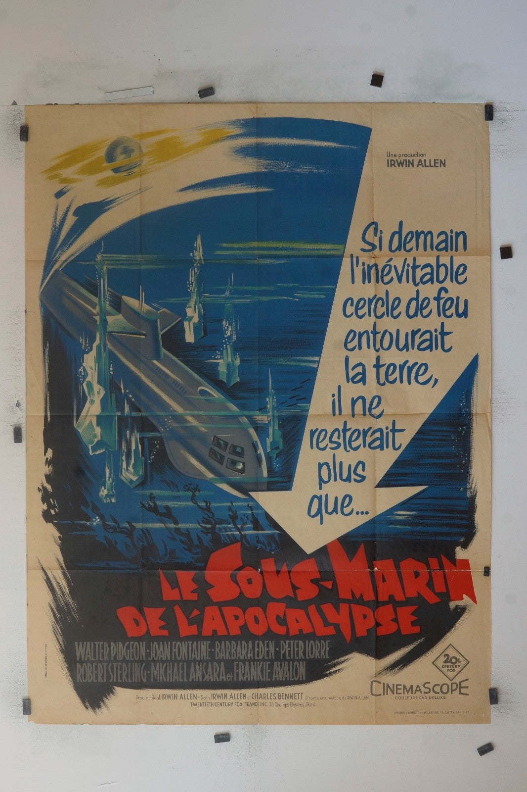 LE SOUS-MARIN DE L’APOCALYPSE MOVIE POSTER ORIGINAL (120X160)