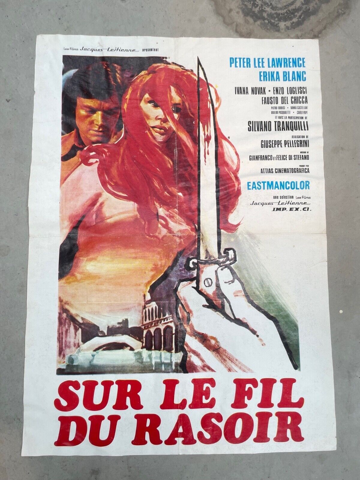 SUR LE FIL DU RASOIR MOVIE POSTER  ORIGINAL (60X80)  PETER LEE LAWRENCE