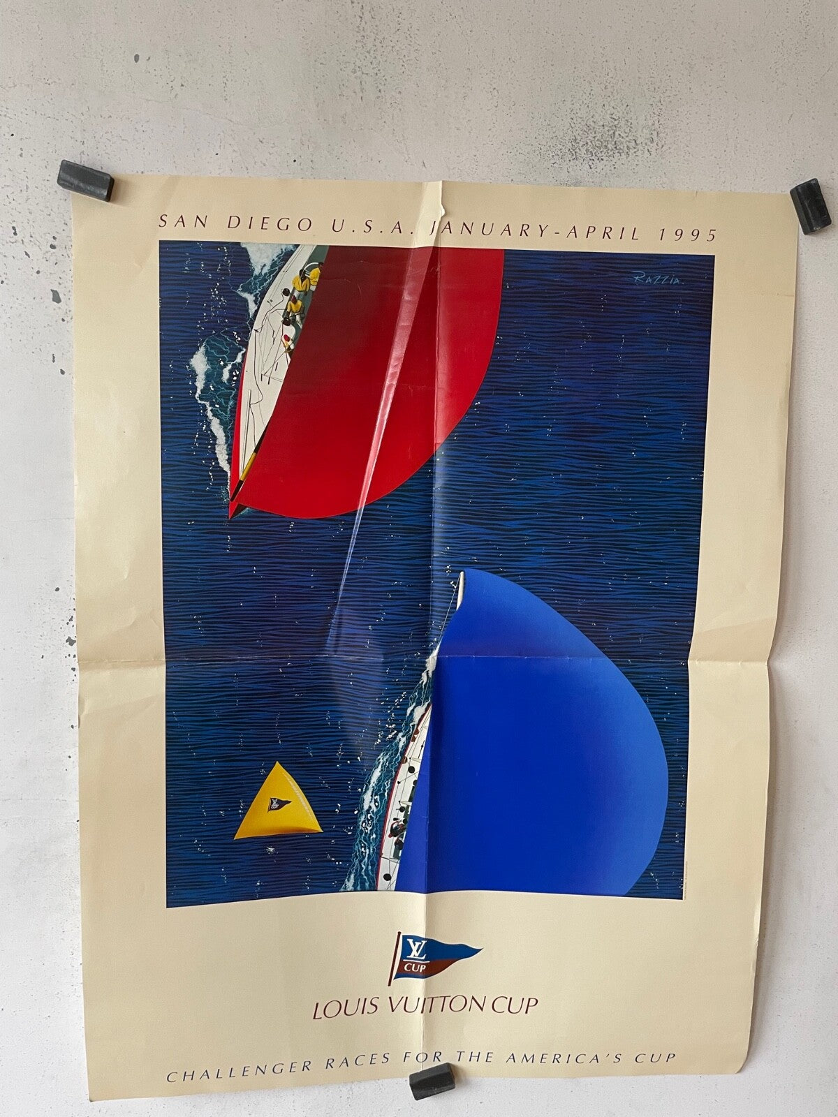 LOUIS VUITTON CUP SAN DIEGO USA 1995 ORIGINAL 60x80