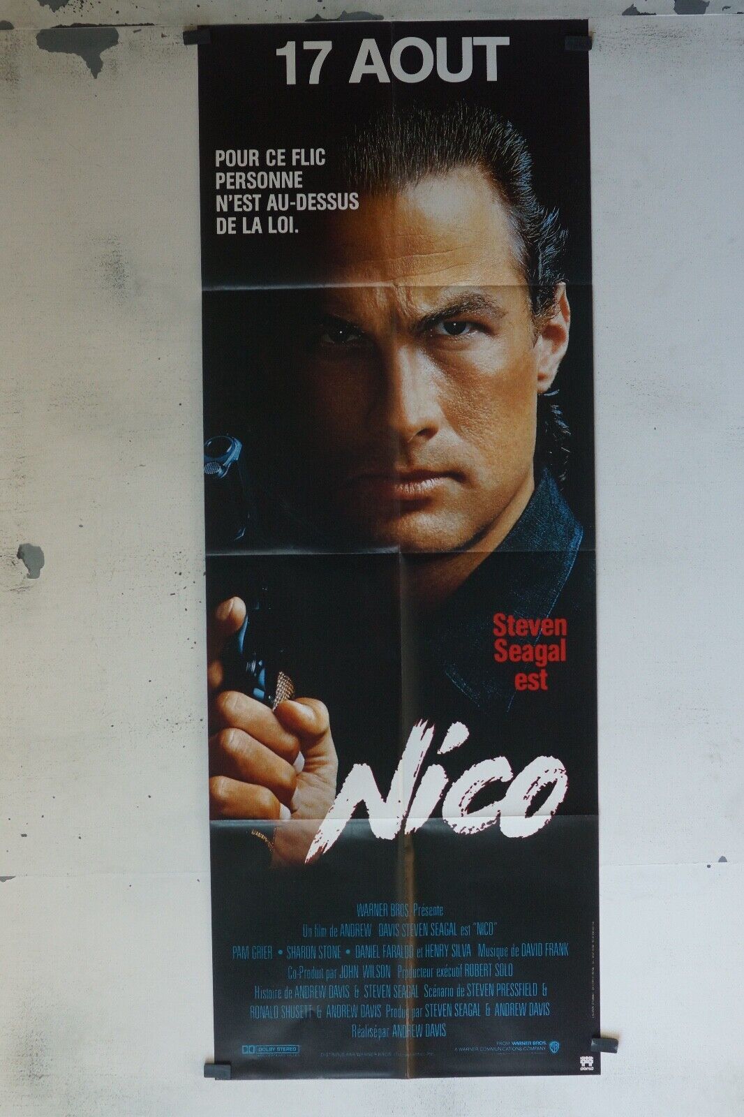 NICO POSTER ORIGINAL 60x160 STEVEN SEAGAL