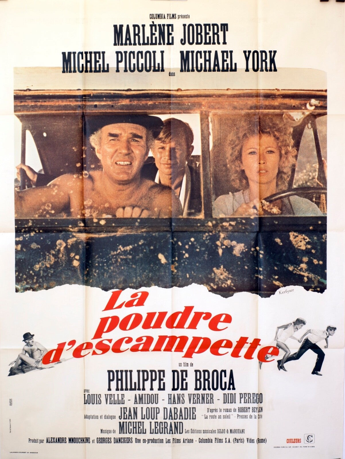 LA POUDRE D’ESCAMPETTE MOVIE POSTER ORIGINAL 120x160 MARLÈNE JOBERT