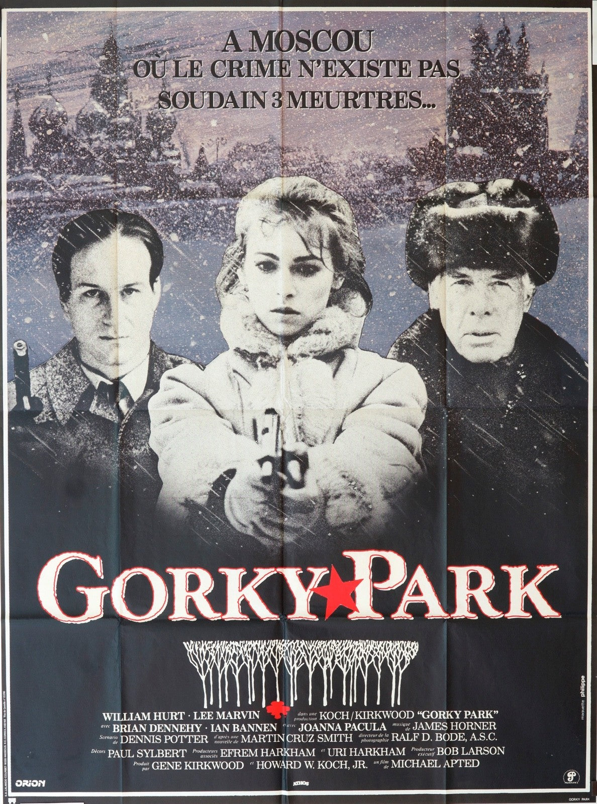 GORKY PARK WILLIAM HURT MOVIE POSTER  120x160