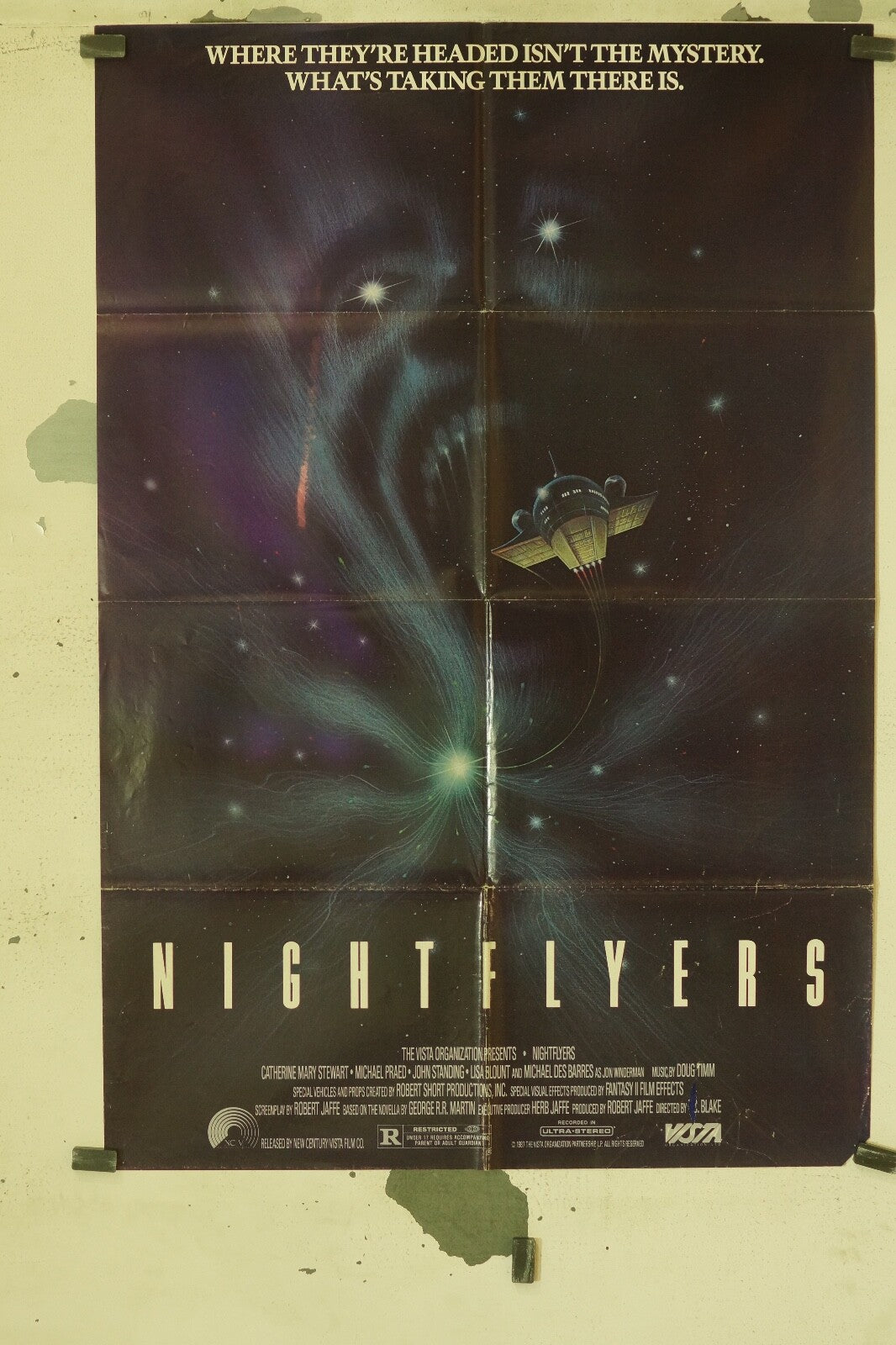 NIGHTFLYERS MOVIE POSTER ORIGINAL VINTAGE (70X100) CATHERINE MARY STEWART