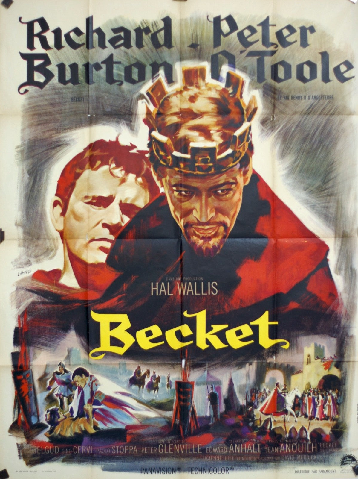 BECKET PICHARD BURTON – PETER O’TOOLE MOVIE POSTER ORIGINAL 120x160
