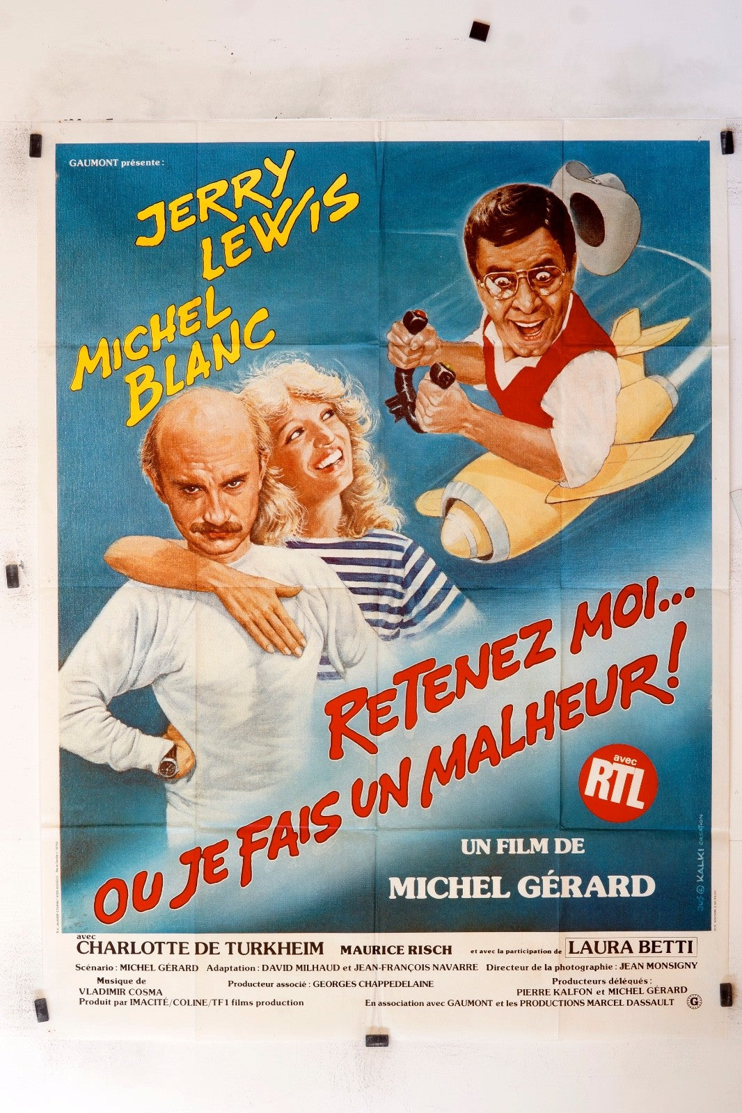 RETENEZ MOI…OU JE FAIS UN MALHEUR JERRY LEWIS MOVIE POSTER 120x160
