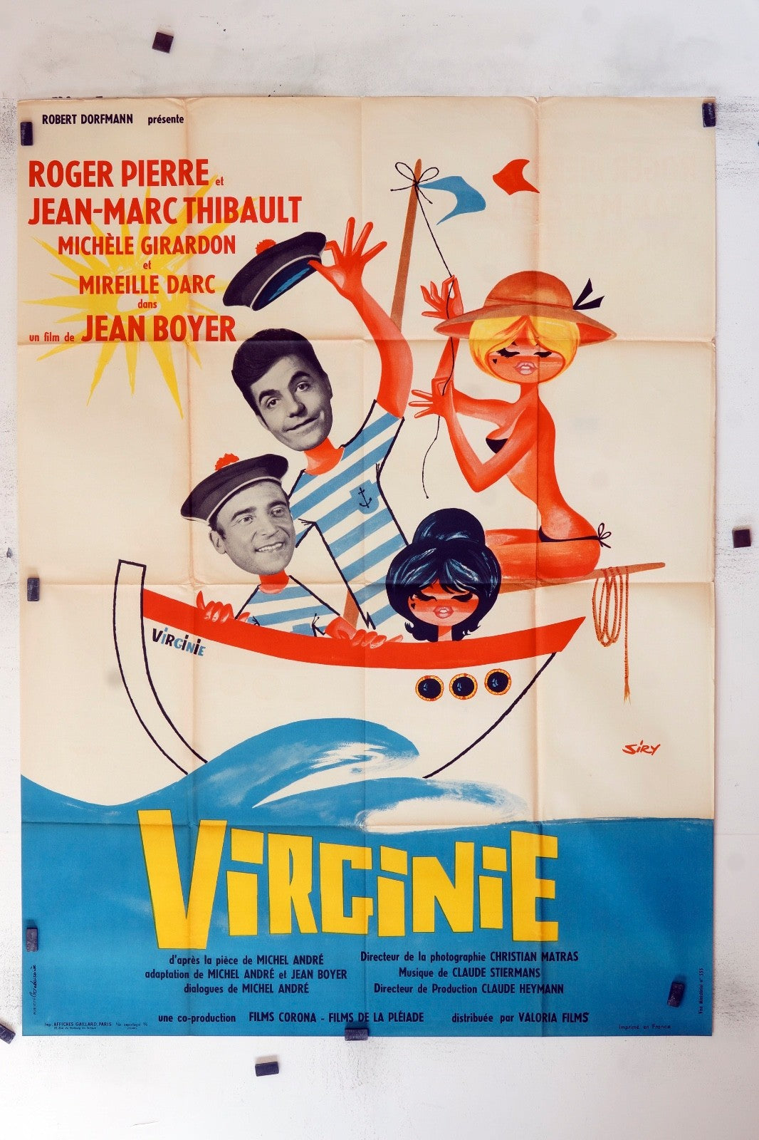 VIRGINIE ROGER PIERRE MOVIE POSTER ORIGINAL (120X160)