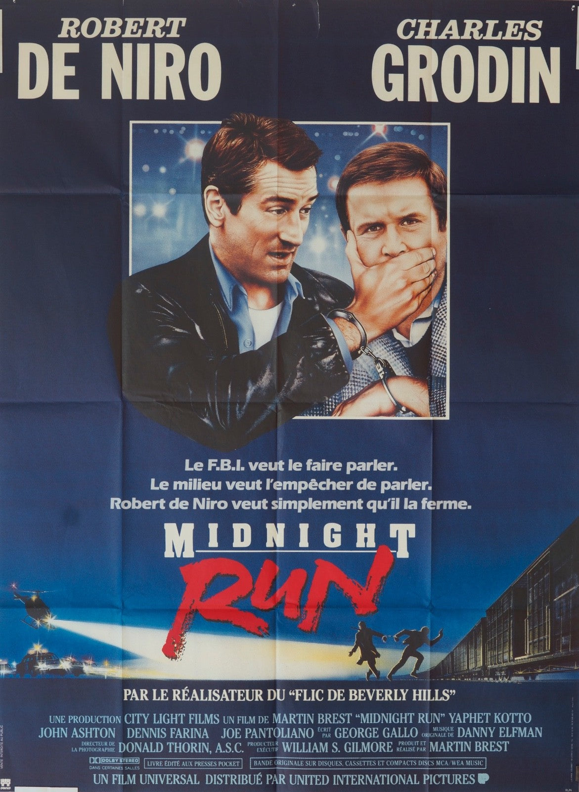 MIDNIGHT RUN  ROBERT DE NIRO POSTER ORIGINAL 120x160