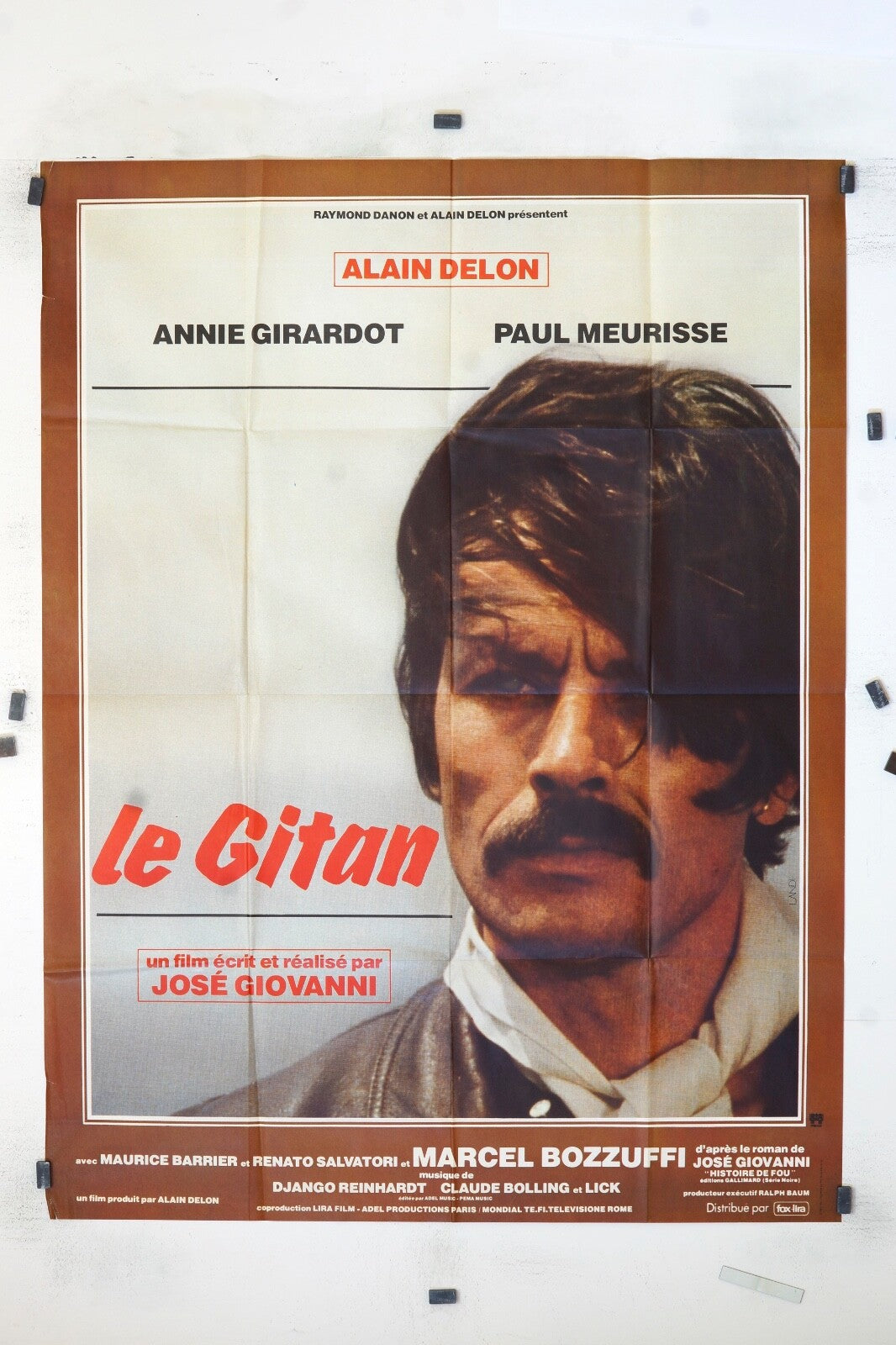 LE GITAN ALAIN DELON ORIGINAL MOVIE POSTER 120x160