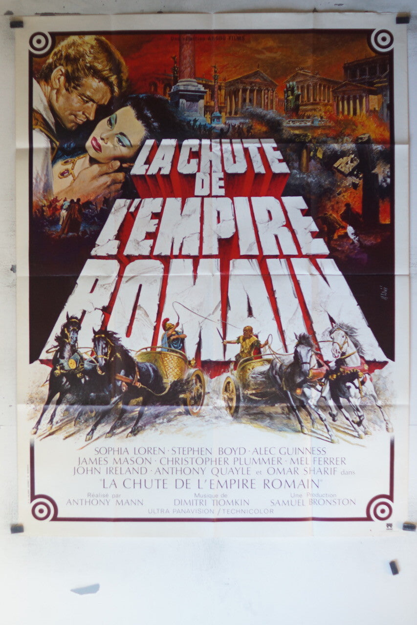 CHUTE DE L’EMPIRE ROMAIN (LA) POSTER ORIGINAL120x160 Sophia Loren , Stephen bOY